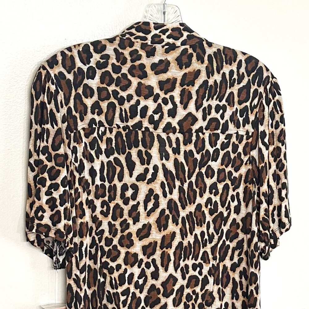 Ruffled Leopard Blouse - Picture 4 of 4